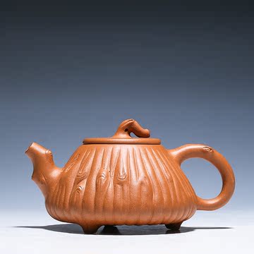 宜兴茶壶名家纯全手工【石瓢】黄龙山原矿段泥茶具套装包邮紫砂壶
