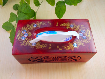 越南复古纸巾盒餐纸盒抽纸盒纸巾筒餐巾纸盒红木质中式纸巾盒实木